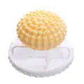 Yellow and white floating laundry hair filter mesh ball for washing machine lint removal - Spike Ball Style / Yellow
