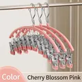 Pink multi-clip drying rack for socks and underwear storage, cherry blossom finish - Set of 3 / Sakura Pink