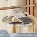 Durable non-slip serene grey clothes hangers for children and infants 0-18 years old - Kids / Gray