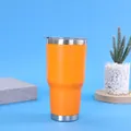 Ζωντανό πορτοκαλί ποτήρι ταξιδιού 30oz από ανοξείδωτο χάλυβα με μόνωση κενού διπλού τοιχώματος - 30oz / Πορτοκαλί