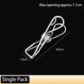 Stainless steel clothes peg, 4.5cm metal clip for laundry and snack bag sealing - Cable Clip / 1 Piece