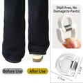 Transparent invisible adjustable clip for shortening T-shirt and pant hems, 2.7cm - 1 Piece