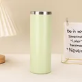 20oz minzgrüner, spritzbeschichteter Edelstahl-Vakuum-Isolierbecher im Detail - 20oz / Gelbgrün
