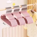 Cherry blossom pink non-slip children's clothes hanger, matte resin material, 30cm size. - Small Child Style (0-8 Years Old) / 10 Pieces/Pack (30cm) / Sakura Pink