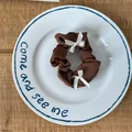 Sweet milk tea brown scrunchie with cute white bow accents for French style hair - Bowknot Scrunchie (25#) / Khaki
