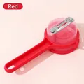 Red vegetable storage peeler with transparent anti-splash peel container - 1 Piece / Red