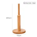 Natural bamboo coaster stand base holder with 20.5cm height and 9.5cm base - Base Holder / 20.5cm Height / Bamboo Wood
