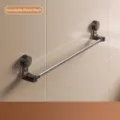 Verstellbare schwarze Saugnapf-Handtuchstange, ausziehbar 30-60 cm - Klein 1er Pack (30-60CM) / Transparent Schwarz
