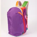 Duurzame waterdichte nylon rugzak in felle kleuren voor reizen, sport en wandelen - Donkerpaars