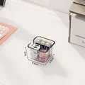 Pequeño organizador de escritorio de acrílico transparente para papelería - Pequeño (9.5*9.5*6cm)