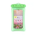 Professional green touch-sensitive waterproof phone pouch for swimming and diving protection - Green (Airbag Model)