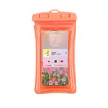 Bright orange waterproof phone case pouch with high sensitivity touch screen and air cushion - Orange (Airbag Model)