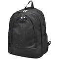 Stijlvolle zwarte glitter rugzak met grote capaciteit voor school, reizen en outdoor - L / Zwart