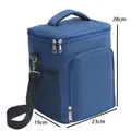 Navy blue insulated thermal delivery bag with dimensions 23x19x28cm - Shoulder Strap High Model / 23x19x28cm / Blue