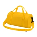 Bright yellow waterproof cylinder sports bag for yoga, dance, and gym fitness gear - S / Yellow