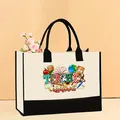 Bolso tote grande de lona para mujer con diseño de estampado colorido Teacher Assistant - 43*13.5*30.5cm / Estilo Asistente de Maestro (Teacher-6)