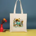 Bolso de lona premium con diseño único de enfermera CNA y estampado de girasoles - 35*39cm / Estampado de Girasol CNA (Nurse-53)