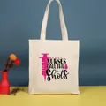 Bolso tote de lona con estampado 'Nurses Call The Shots' y gráfico de jeringa - 35*39cm / Enfermera-26
