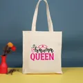 Bolsa de tela estampada "Trauma Queen" para enfermeras, ideal para compras diarias. - Estilo trauma QUEEN (Nurse-27) / 35*39cm / Nurse-27