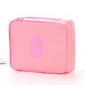 Trousse de toilette de voyage rose à grande capacité pour le rangement de cosmétiques - Rose Clair
