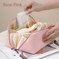 Grande trousse à maquillage rose accordéon avec compartiments pour voyage et stockage - Rose