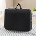 Large black expandable compression storage bag for travel and home seasonal clothes - L / Black