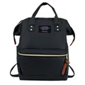 Black waterproof oxford cloth diaper backpack with large capacity for daily commute - 30 Inch / Black