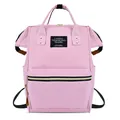 Versatile pink waterproof oxford cloth mommy backpack with large capacity for daily use - 30 Inch / Light Pink