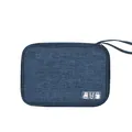 Sacoche organisatrice de câbles cationique bleu foncé pour accessoires numériques. - M / Bleu Marine