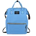 Large capacity light blue waterproof oxford cloth backpack for commuters and moms - 30 Inch / Light Blue