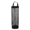 Bolsa de malla negra de pared para guardar bolsas de plástico de cocina y compras - Negro