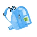Adjustable breathable light blue mesh dog backpack harness for small puppy dogs - Blue