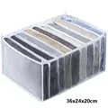 White 7-grid breathable mesh clothing organizer divider for closet, size 36x24x20cm. - 9 Slots / L / White