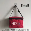 Rote isolierte Kühltasche kleine Größe 23x15x16cm mit stilvollem HO la Aufdruck - S / Rot