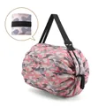 Bolsa de compras plegable portátil de gran capacidad con camuflaje rosa - Camuflaje Rosa