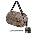 Bolsa de compras plegable de gran capacidad con elegante estampado de leopardo - Estampado de leopardo