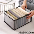 Organizador de ropa de malla negra con compartimentos, 36x24x20cm para armario - 9 Ranuras / L / Negro