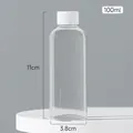 Διαφανές φορητό μπουκάλι ταξιδιού 100ml για υγρά, με διαστάσεις 11cm και 3,8cm μεγέθους - Στρογγυλό Μπουκάλι 100ml