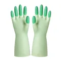 Guanti da cucina in gomma verde chiaro impermeabili per la pulizia domestica quotidiana - Taglia S / Verde