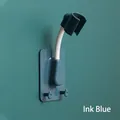 Universal adjustable punch-free shower head bracket in stylish ink blue finish for bathroom - Strong Adhesive Backing / Blue