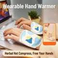 Wearable self-heating herbal hand warmer patches providing winter warmth and comfort - Classic Style (Pair)