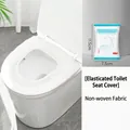Premium white disposable non-woven toilet seat cover individually wrapped for travel - White Style / 5 Pieces/Pack