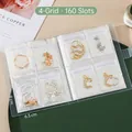 Álbum portátil para guardar joyas con 160 ranuras y 4 rejillas - 4 Rejillas 160 Ranuras