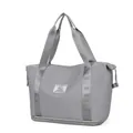 Durable large capacity expandable travel duffel bag in professional grey finish - Gray