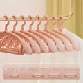 Duurzame mousse roze verbrede kledinghangers met antislip ontwerp voor schouderbescherming - 68g Upgrade Versie / Mousse roze