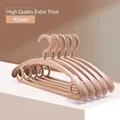 Cintres khaki durables à épaules larges, lot de 5 en plastique robuste pour vêtements - Kaki