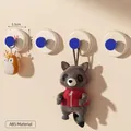 Pack de 4 ganchos de ventosa Azul Klein de ABS duradero para baño y cocina modernos - Juego de 4 / Azul