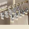 Verstelbare kinderbroekhangers met clips in de kleur crèmewit - Verstelbaar type / Crèmewit