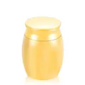 Detailed view of large 30x40mm golden pet cremation urn with polished metallic finish - 30x40mm / Gold