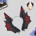 Diadema gótica de orejas de demonio sirena para Halloween, eventos de cosplay y anime - Diadema de orejas de animal / Orejas de Bestia Sirena - Rojo